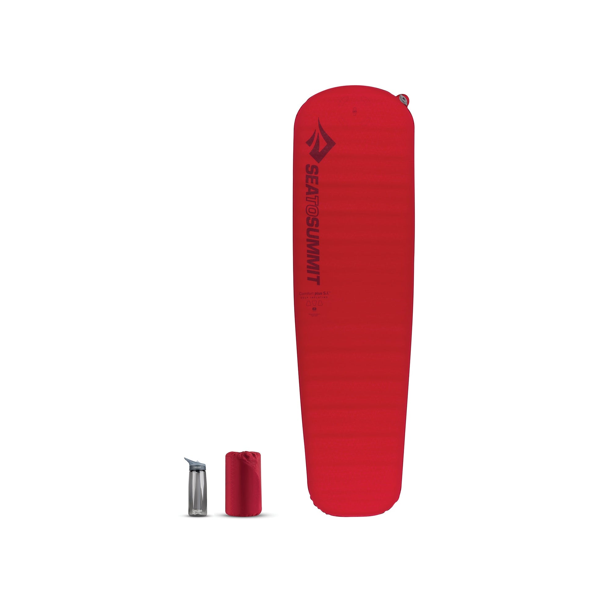 Regular / Red || Comfort Plus Self-Inflating Sleeping Pad